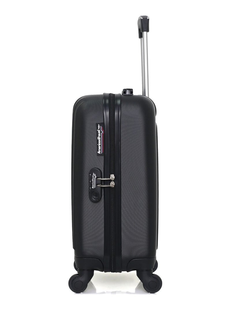 AMERICAN TRAVEL - Set de 2 Valises NASHVILLE-H 50 cm 4 Roues Noir - Kiabi