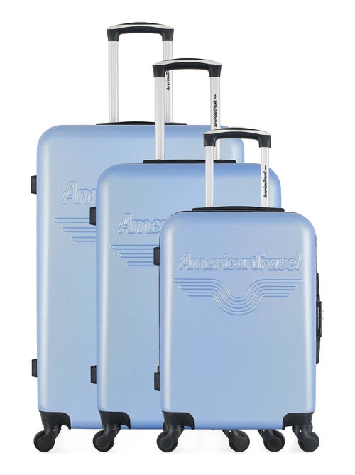 AMERICAN TRAVEL - Set de 3 Valises CHELSEA 75 cm 4 Roues - Kiabi