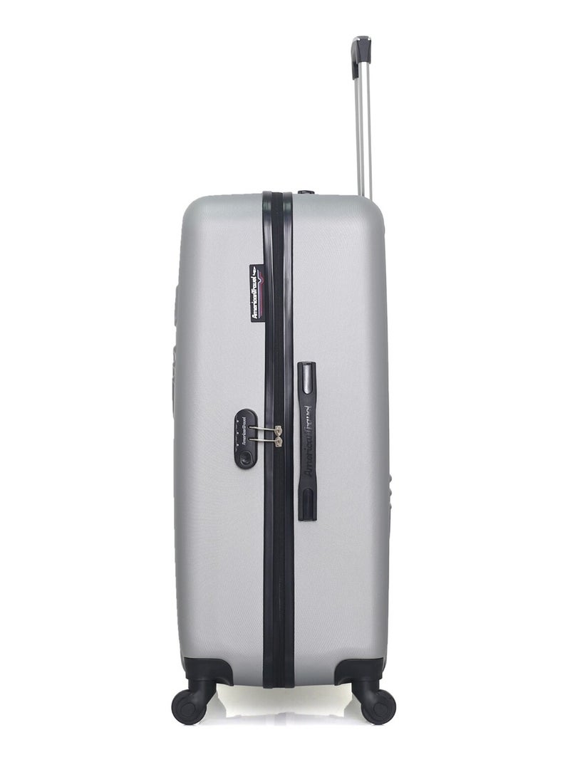 AMERICAN TRAVEL - Set de 3 Valises CHELSEA 75 cm 4 Roues Gris - Kiabi