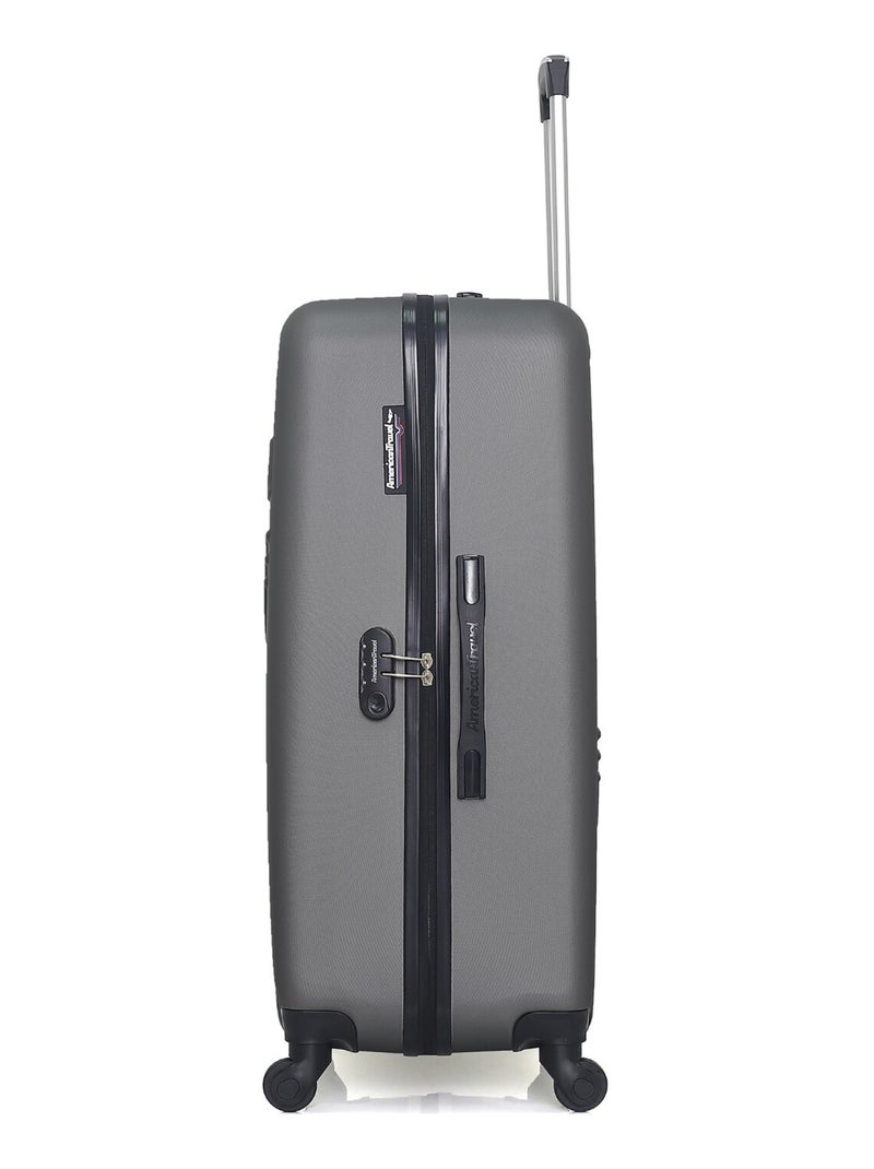 AMERICAN TRAVEL - Set de 3 Valises CHELSEA 75 cm 4 Roues Gris foncé - Kiabi