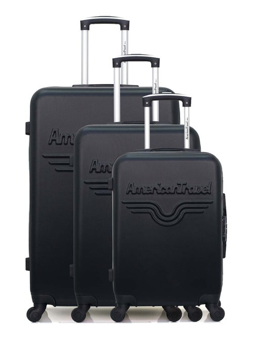 AMERICAN TRAVEL - Set de 3 Valises CHELSEA 75 cm 4 Roues - Kiabi