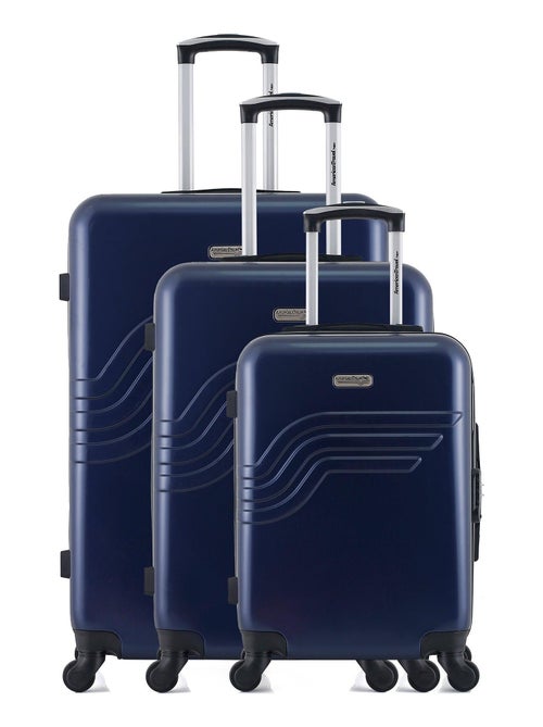 AMERICAN TRAVEL - Set de 3 Valises DETROIT 75 cm 4 Roues - Kiabi