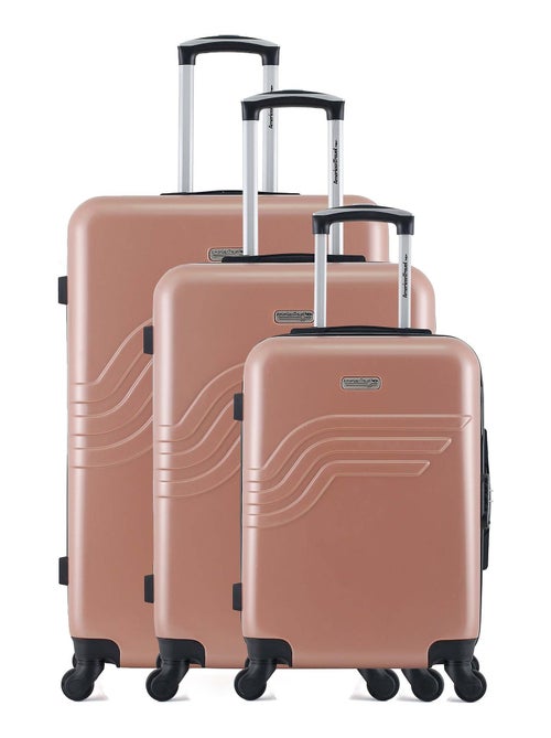 AMERICAN TRAVEL - Set de 3 Valises DETROIT 75 cm 4 Roues - Kiabi