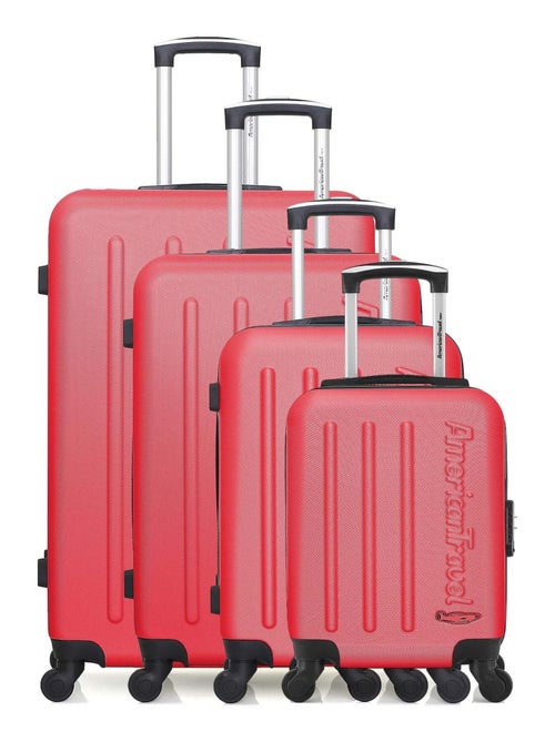AMERICAN TRAVEL - Set de 4 Valises BRONX-M 75 cm 4 Roues - Kiabi
