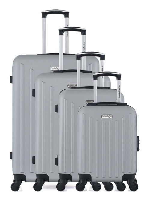 AMERICAN TRAVEL - Set de 4 Valises BROOKLYN-M 75 cm 4 Roues - Kiabi