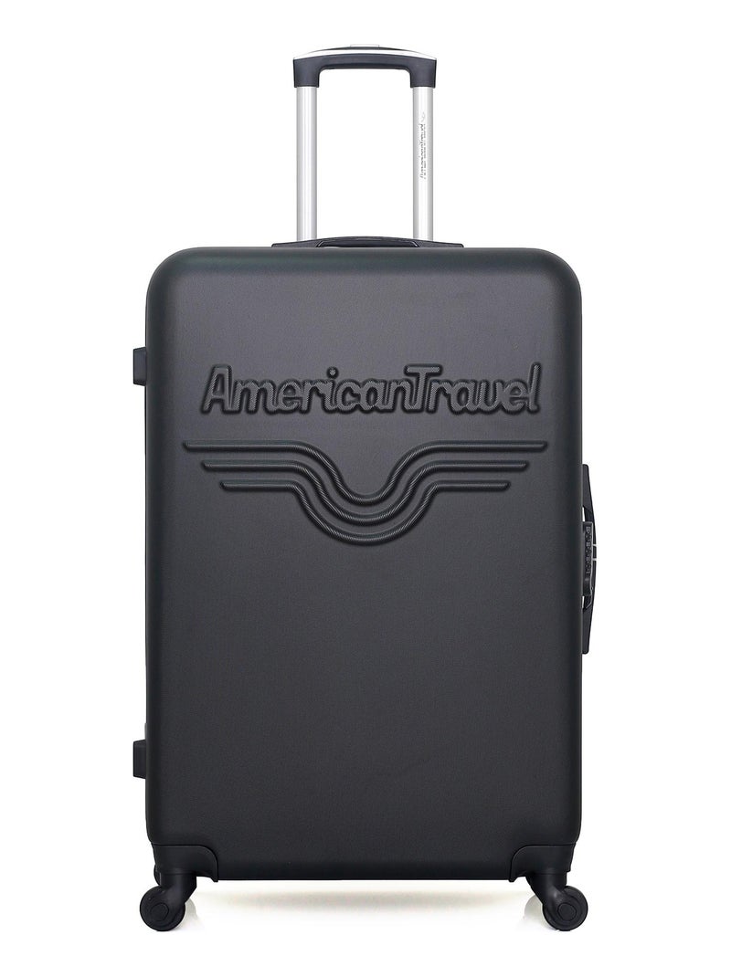 AMERICAN TRAVEL - Set de 4 Valises CHELSEA-C 75 cm 4 Roues Noir - Kiabi