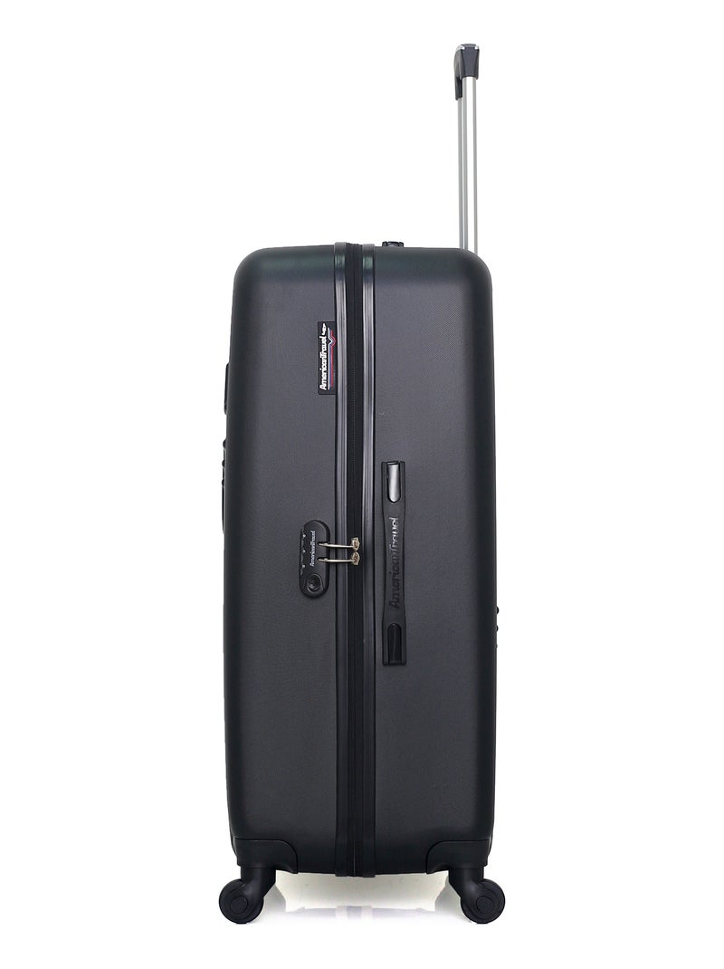 AMERICAN TRAVEL - Set de 4 Valises CHELSEA-C 75 cm 4 Roues Noir - Kiabi