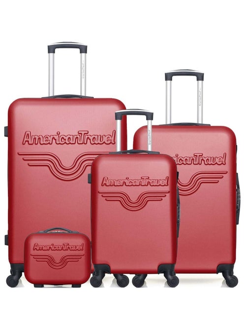 AMERICAN TRAVEL - Set de 4 Valises CHELSEA-C 75 cm 4 Roues - Kiabi
