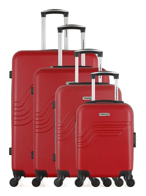 AMERICAN TRAVEL - Set de 4 Valises QUEENS-M 75 cm 4 Roues - Kiabi