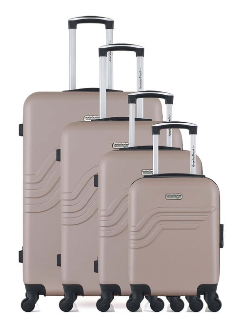 AMERICAN TRAVEL - Set de 4 Valises QUEENS-M 75 cm 4 Roues - Kiabi