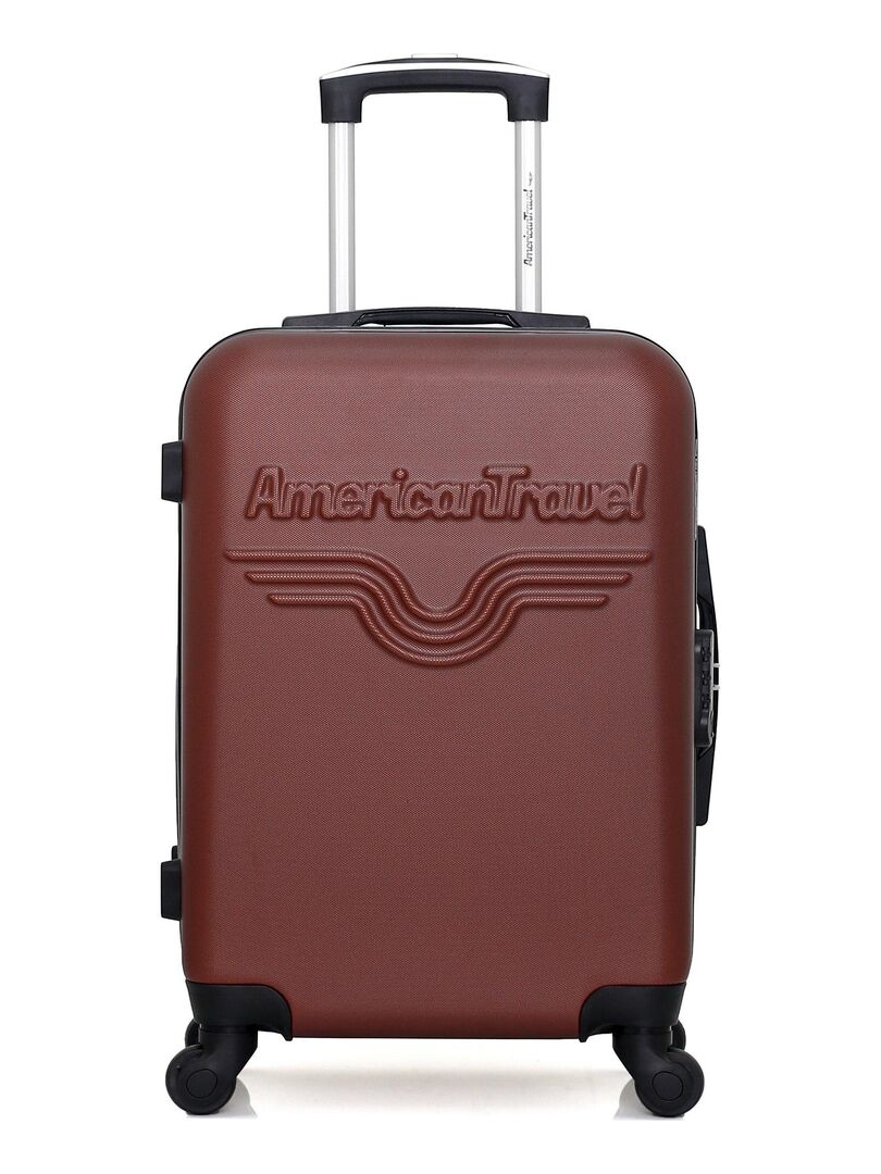 Valise Cabine Bric's X-Travel - 2,4 Kg - 50x36x21 Cm - 2 Roues - Marron - Made In Italy
