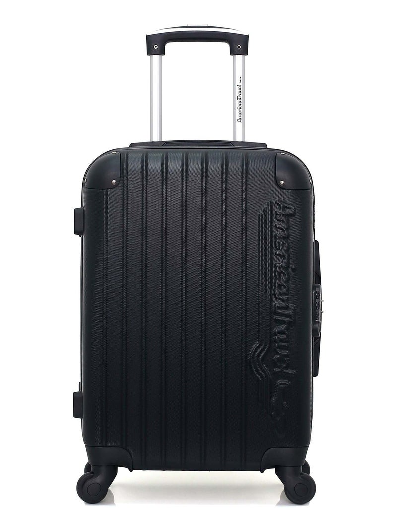 AMERICAN TRAVEL - Valise Cabine BUDAPEST 55 cm 4 Roues Noir - Kiabi
