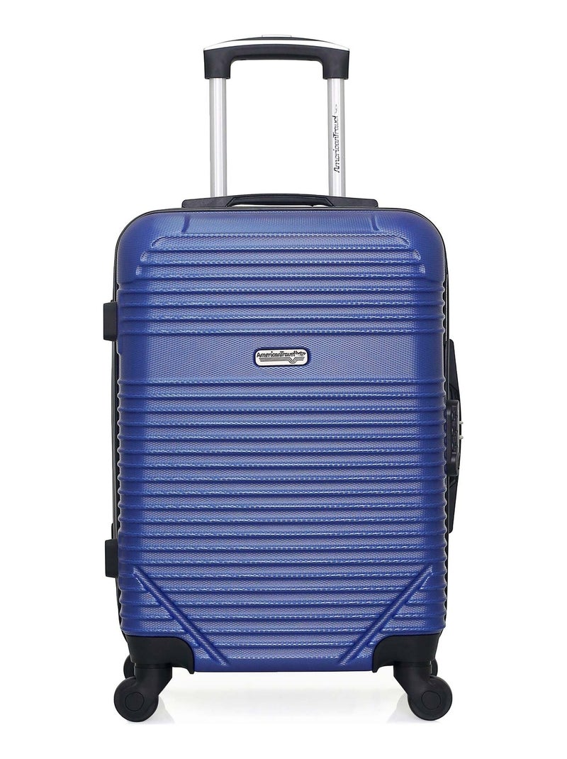 AMERICAN TRAVEL - Valise Cabine MEMPHIS 55 cm 4 Roues Bleu marine - Kiabi