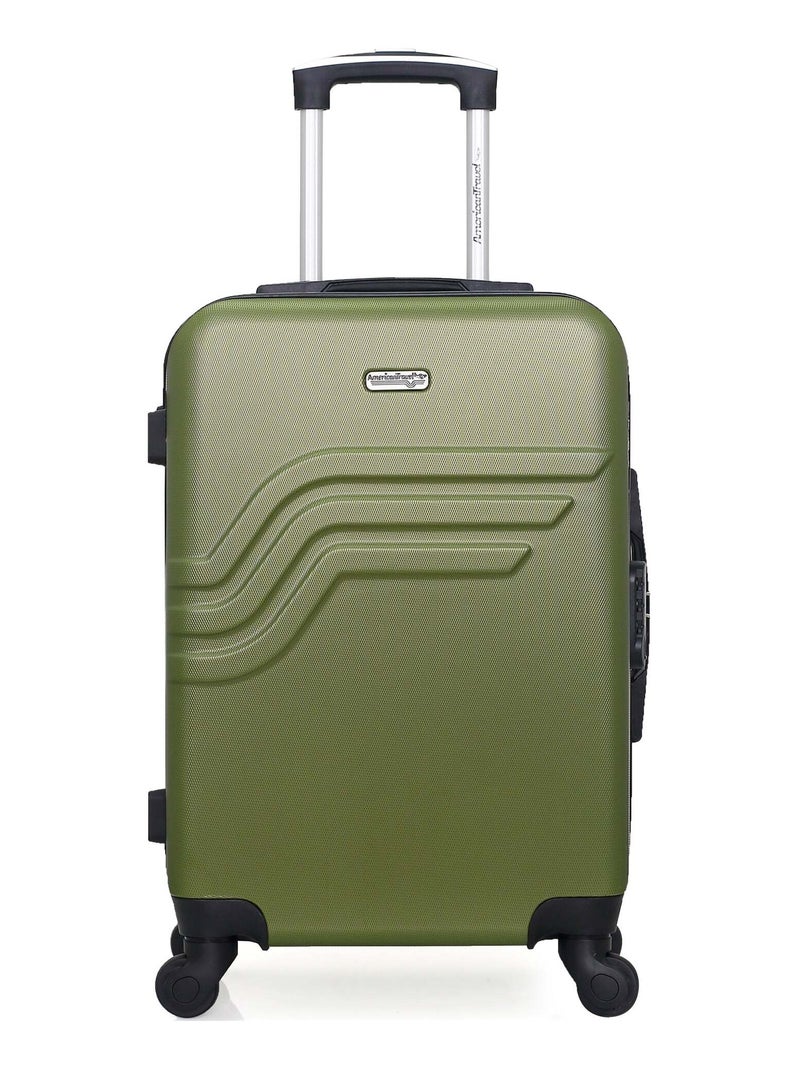 AMERICAN TRAVEL - Valise Cabine QUEENS 55 cm 4 Roues Vert kaki - Kiabi