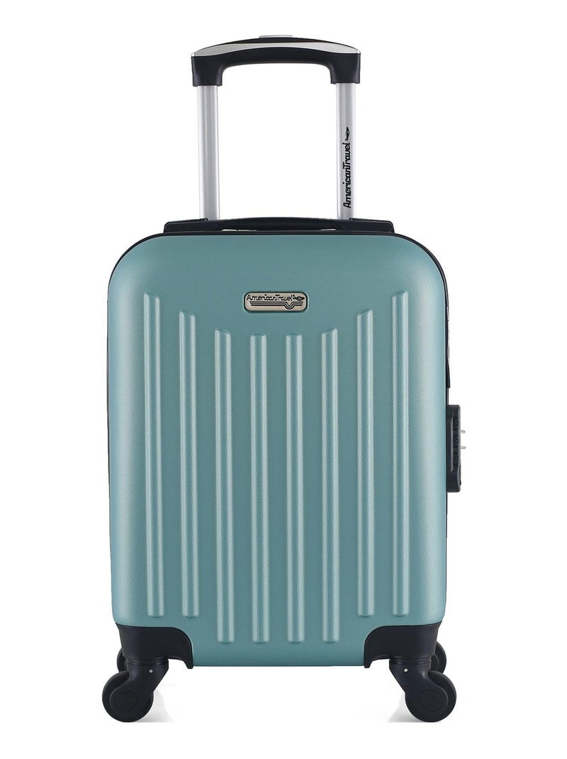 AMERICAN TRAVEL - Valise Cabine XXS ABS BROOKLYN 4 Roues 46 cm Vert d'eau - Kiabi