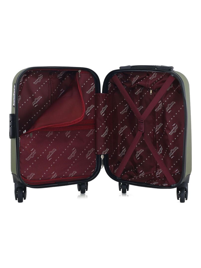 AMERICAN TRAVEL - Valise Cabine XXS ABS BROOKLYN 4 Roues 46 cm - Vert kaki - Kiabi - 109.00�?�