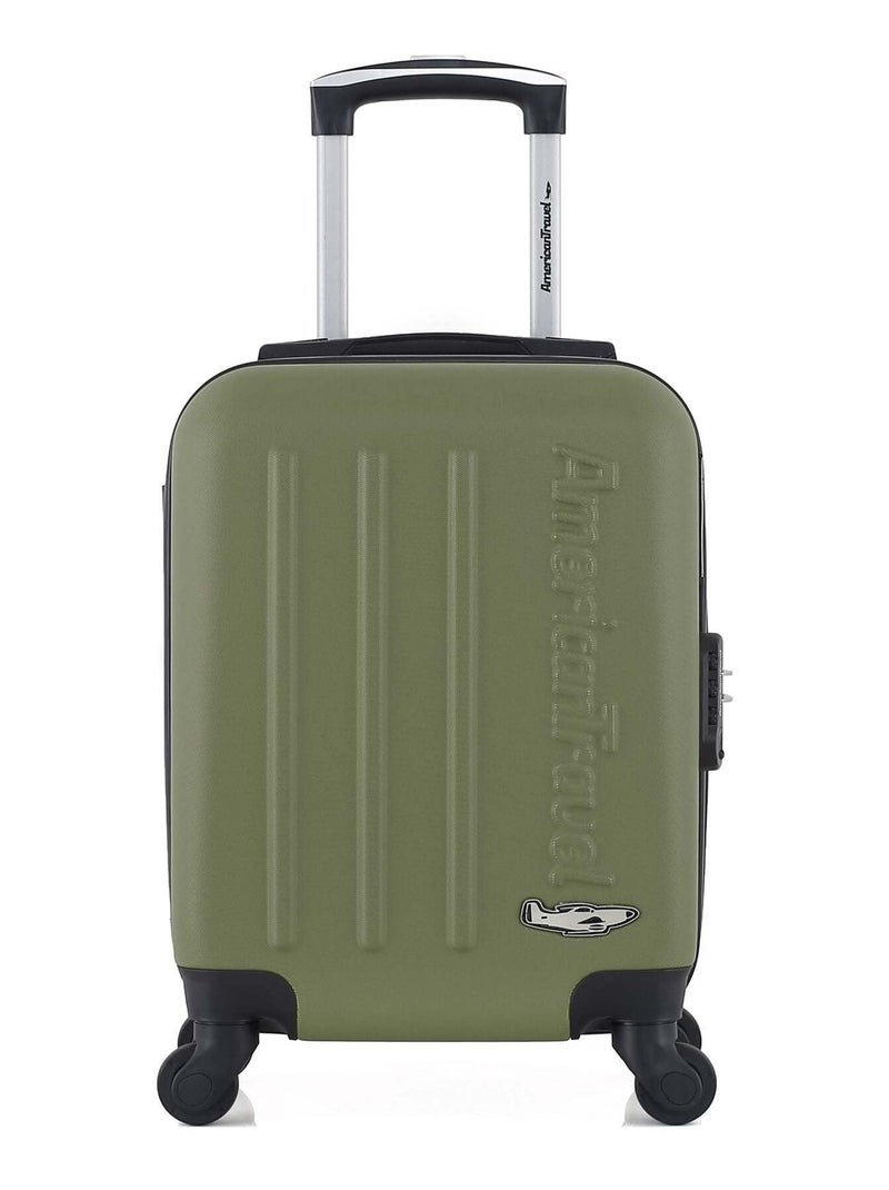 AMERICAN TRAVEL - Valise Cabine XXS BRONX 46 cm 4 Roues Kaki - Kiabi