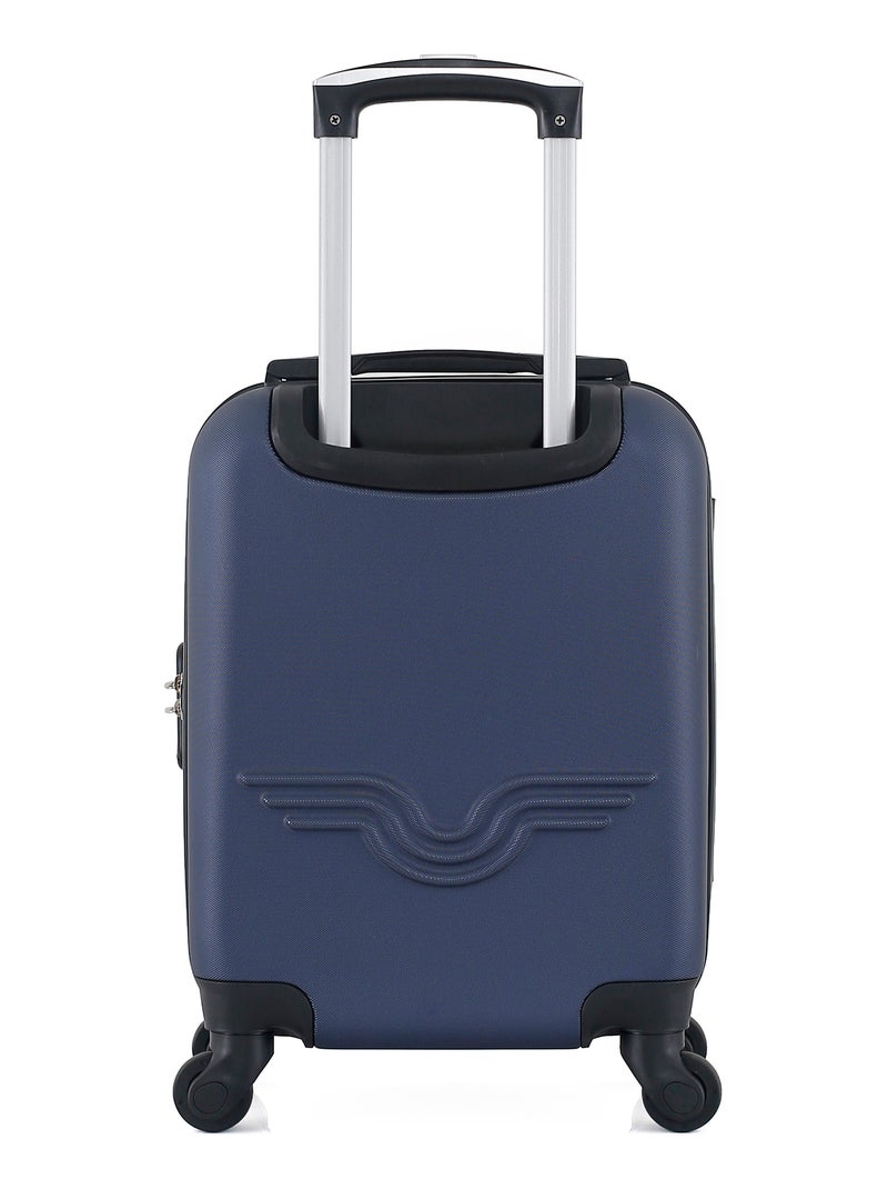 AMERICAN TRAVEL - Valise Cabine XXS BROOKLYN 46 cm 4 Roues Bleu Bleu marine - Kiabi