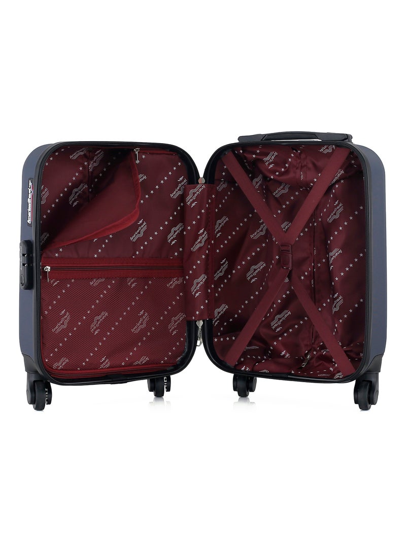 AMERICAN TRAVEL - Valise Cabine XXS BROOKLYN 46 cm 4 Roues Bleu Bleu marine - Kiabi