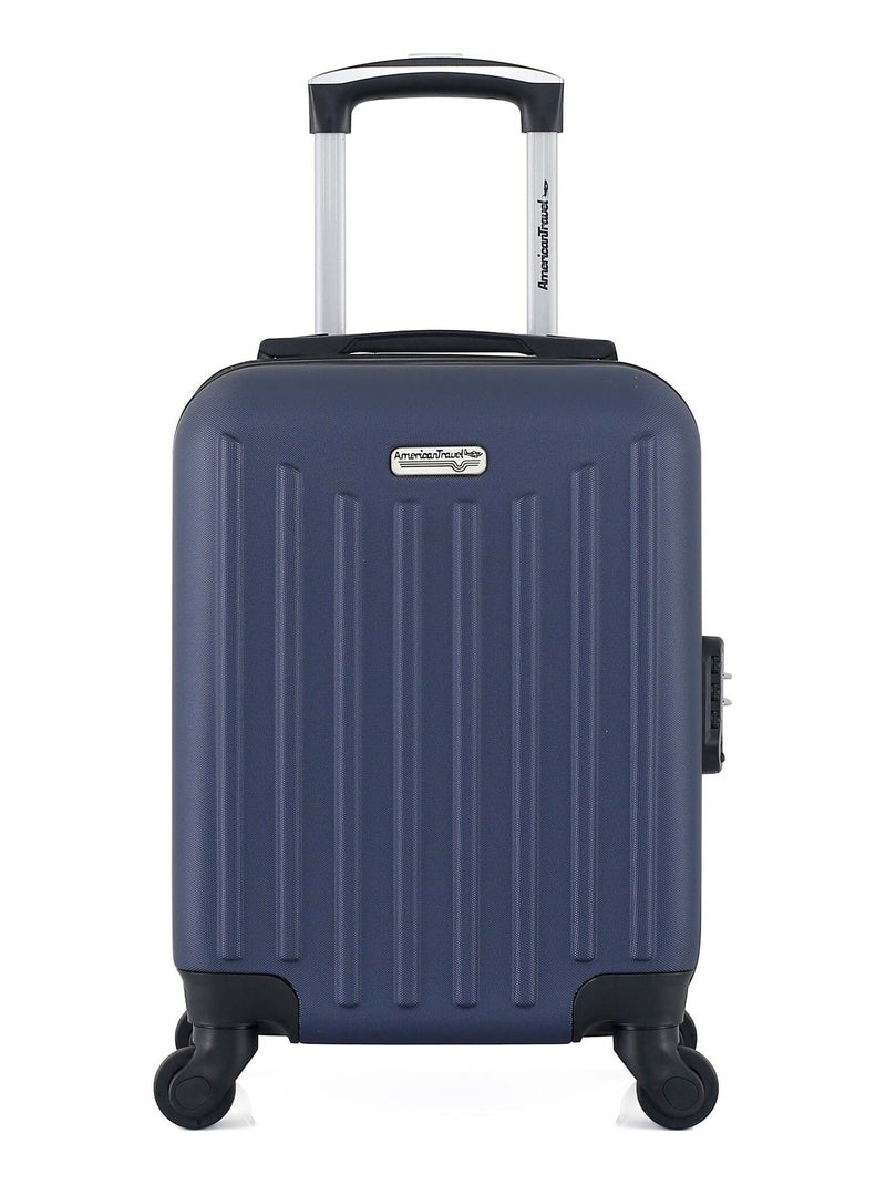 AMERICAN TRAVEL - Valise Cabine XXS BROOKLYN 46 cm 4 Roues Bleu marine - Kiabi