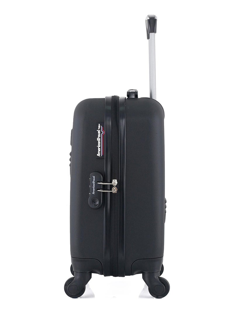 AMERICAN TRAVEL - Valise Cabine XXS CHELSEA 46 cm 4 Roues Noir - Kiabi