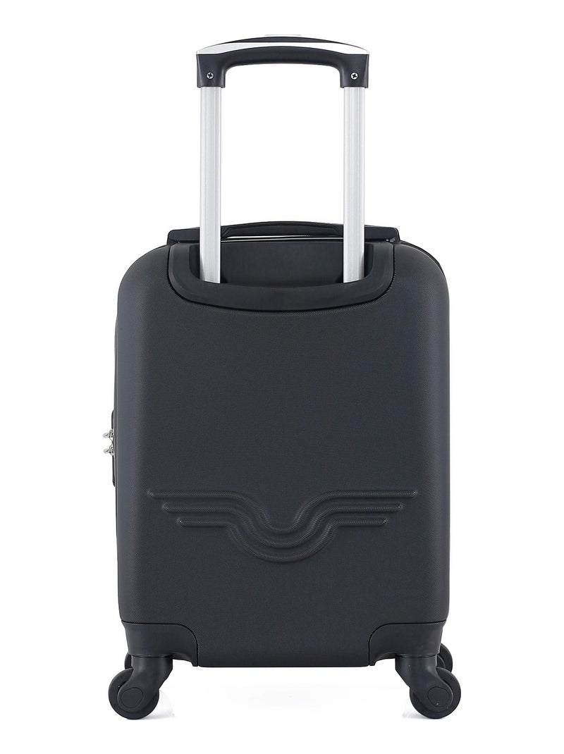 AMERICAN TRAVEL - Valise Cabine XXS CHELSEA 46 cm 4 Roues Noir - Kiabi