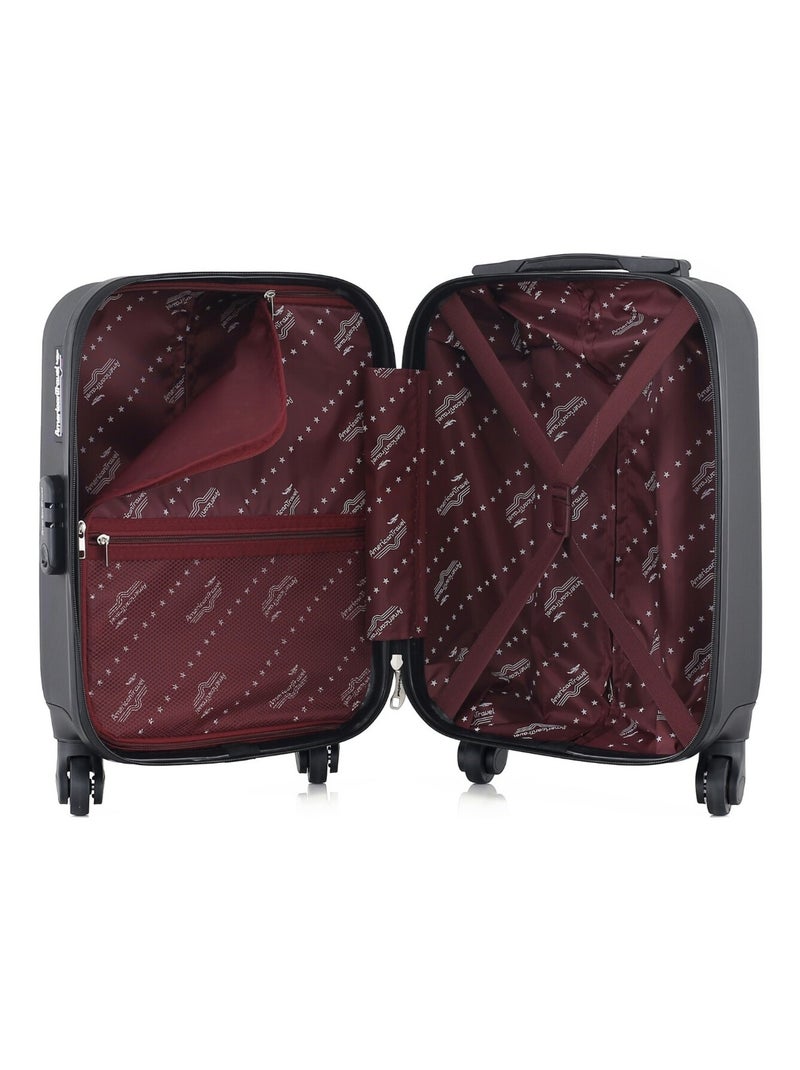AMERICAN TRAVEL - Valise Cabine XXS CHELSEA 46 cm 4 Roues Noir - Kiabi