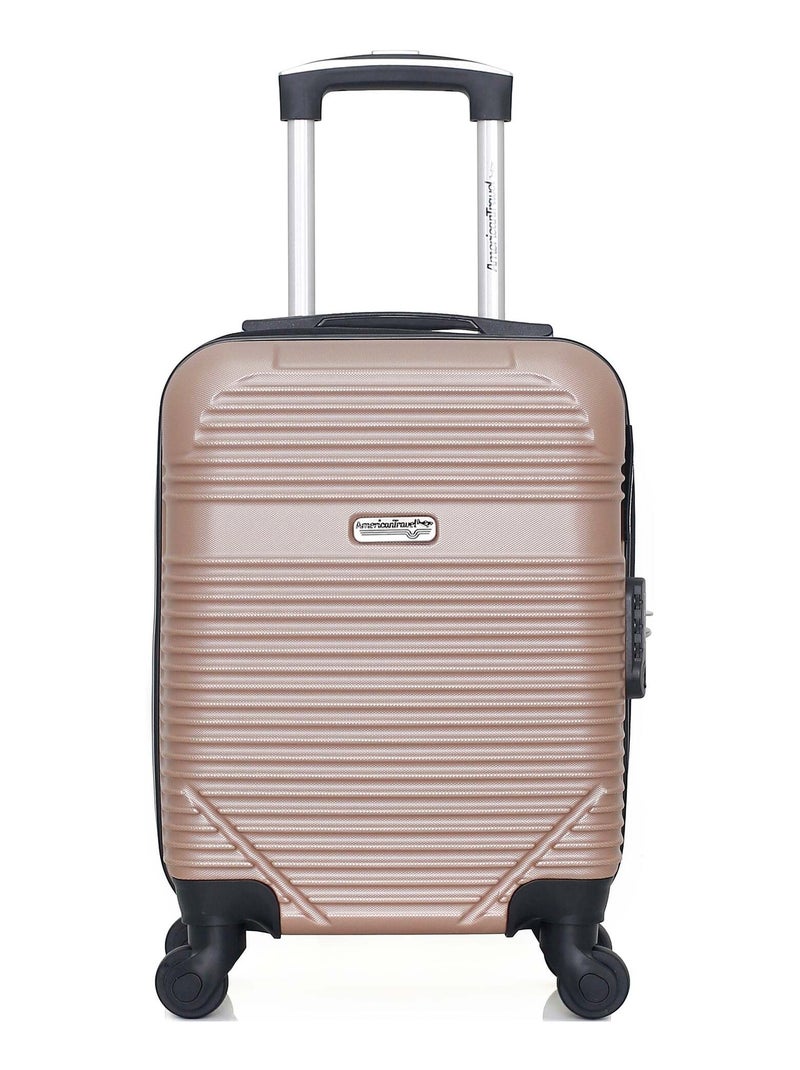 AMERICAN TRAVEL - Valise Cabine XXS MEMPHIS 46 cm 4 Roues Rose clair - Kiabi
