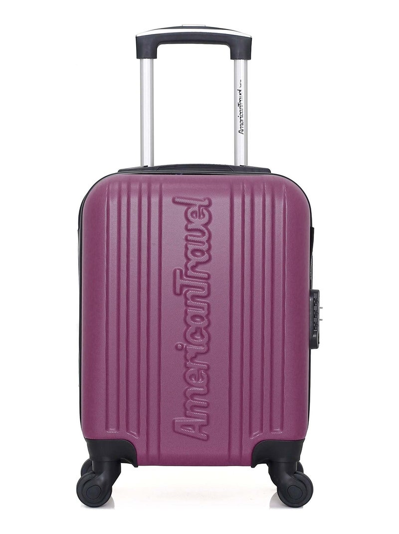 AMERICAN TRAVEL - Valise Cabine XXS SPRINGFIELD 46 cm 4 Roues Violet prune - Kiabi