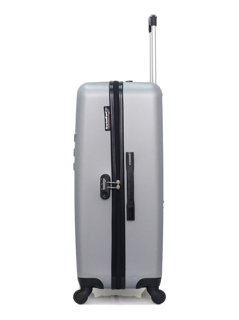 AMERICAN TRAVEL - Valise Grand Format ABS QUEENS 4 Roues 75 cm Gris - Kiabi
