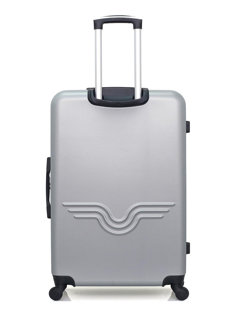 AMERICAN TRAVEL - Valise Grand Format ABS QUEENS 4 Roues 75 cm Gris - Kiabi