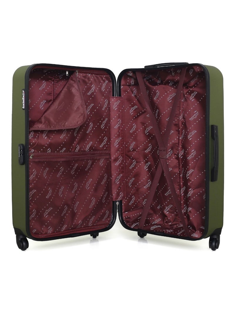 AMERICAN TRAVEL - Valise Grand Format ABS QUEENS 4 Roues 75 cm Kaki - Kiabi