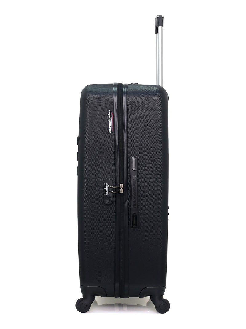 AMERICAN TRAVEL - Valise Grand Format ABS QUEENS 4 Roues 75 cm Noir - Kiabi