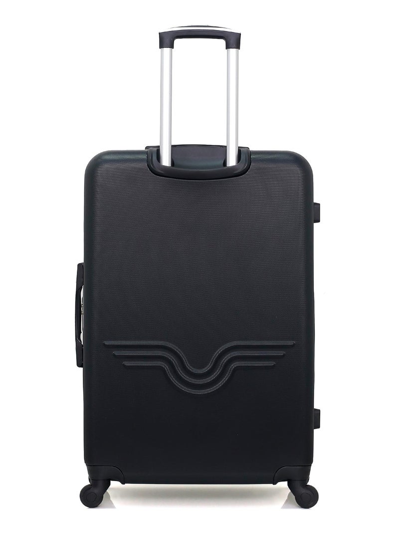 AMERICAN TRAVEL - Valise Grand Format ABS QUEENS 4 Roues 75 cm Noir - Kiabi