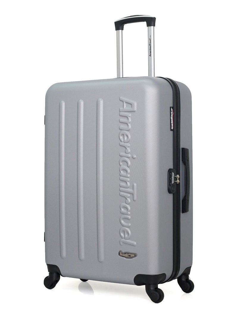 AMERICAN TRAVEL - Valise Grand Format BRONX 75 cm 4 Roues Gris - Kiabi