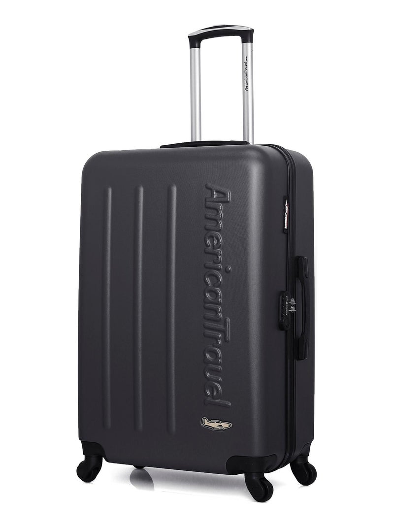 AMERICAN TRAVEL - Valise Grand Format BRONX 75 cm 4 Roues Noir - Kiabi