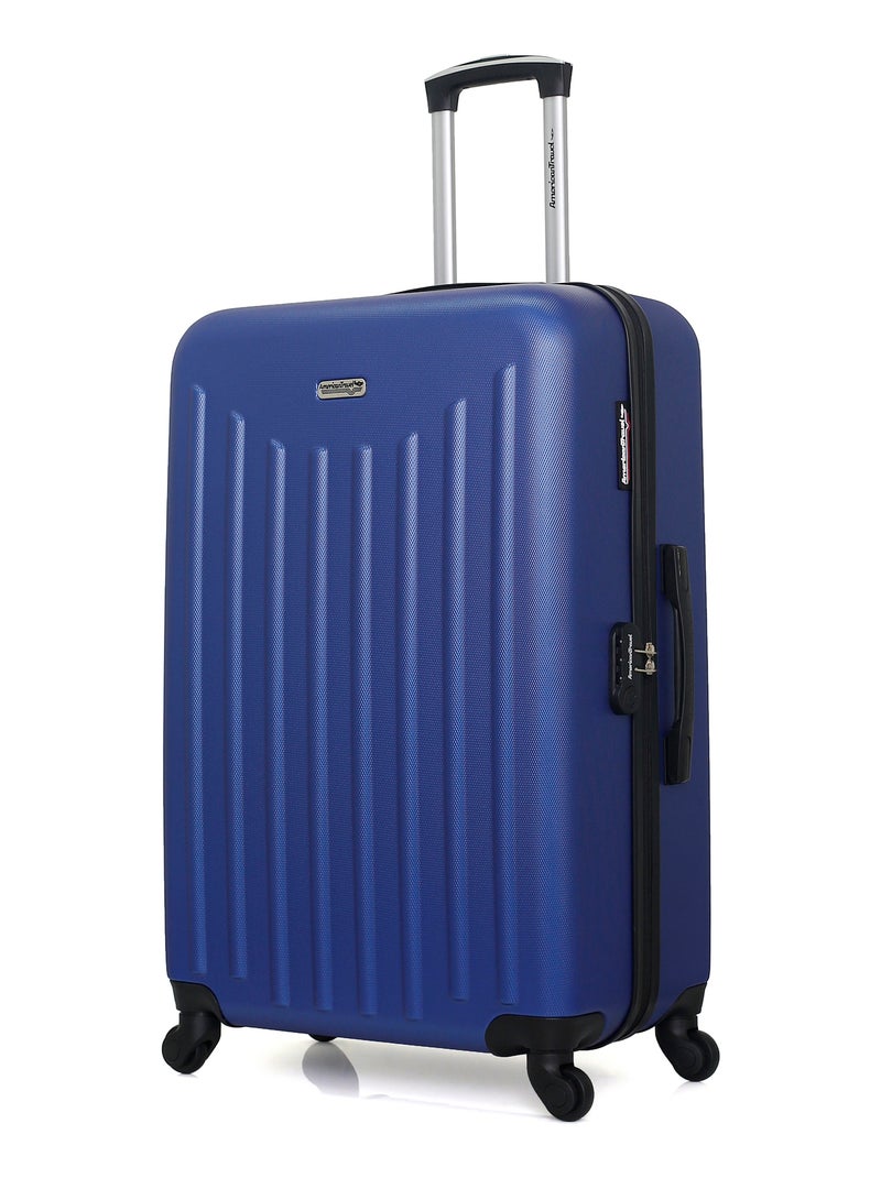 AMERICAN TRAVEL - Valise Grand Format BROOKLYN 75 cm 4 Roues Bleu Bleu marine - Kiabi