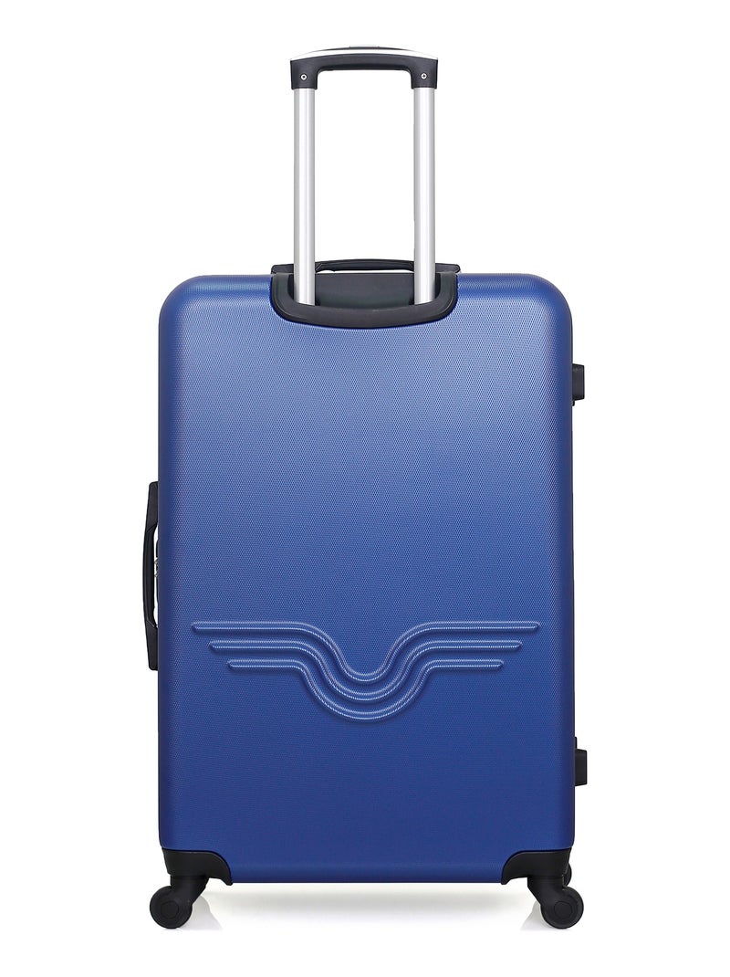 AMERICAN TRAVEL - Valise Grand Format BROOKLYN 75 cm 4 Roues Bleu Bleu marine - Kiabi