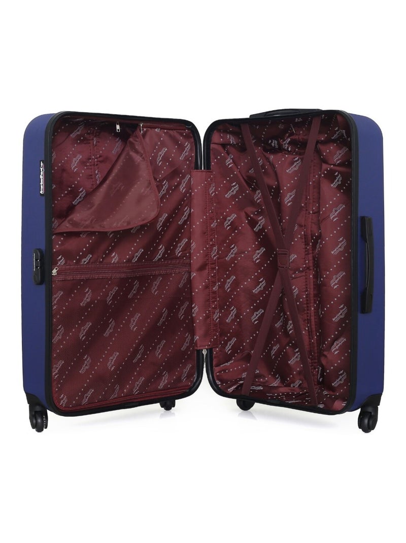 AMERICAN TRAVEL - Valise Grand Format BROOKLYN 75 cm 4 Roues Bleu Bleu marine - Kiabi
