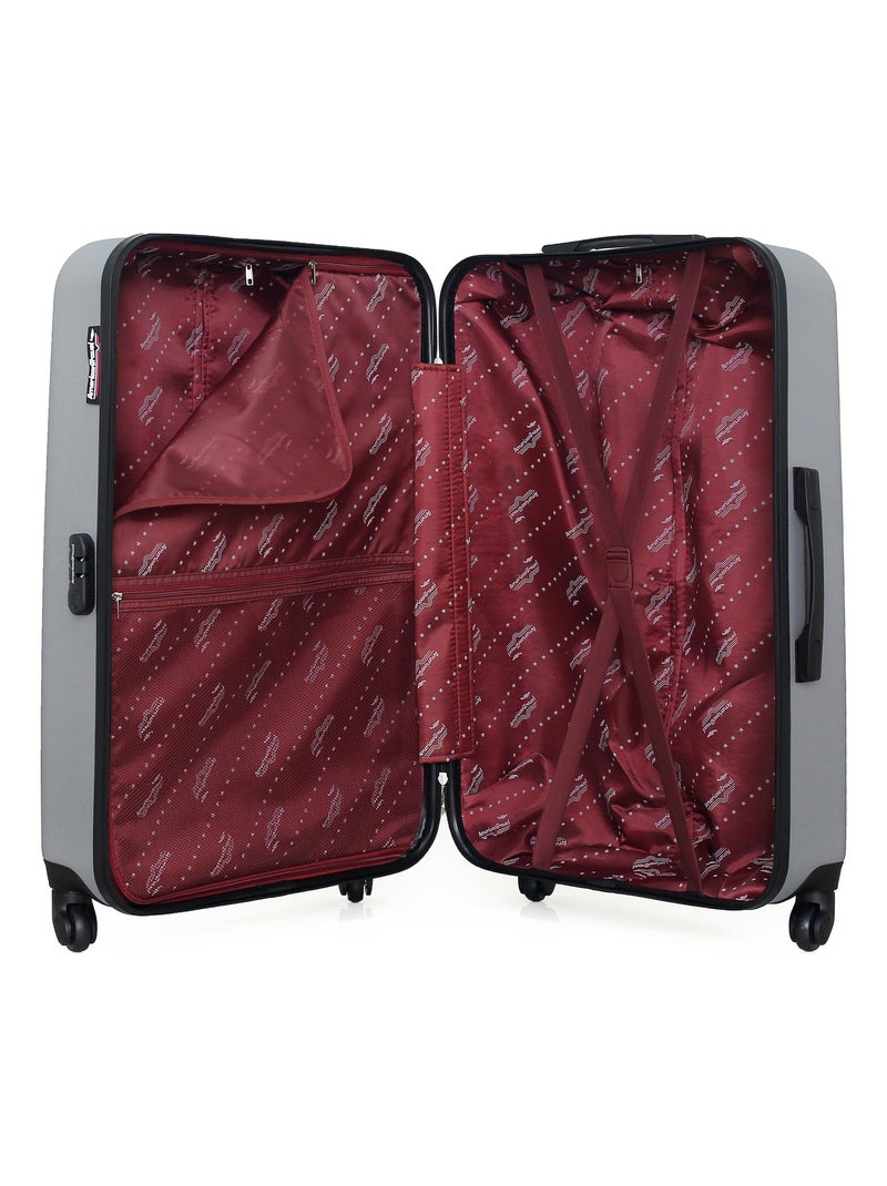 AMERICAN TRAVEL - Valise Grand Format BROOKLYN 75 cm 4 Roues Gris - Kiabi