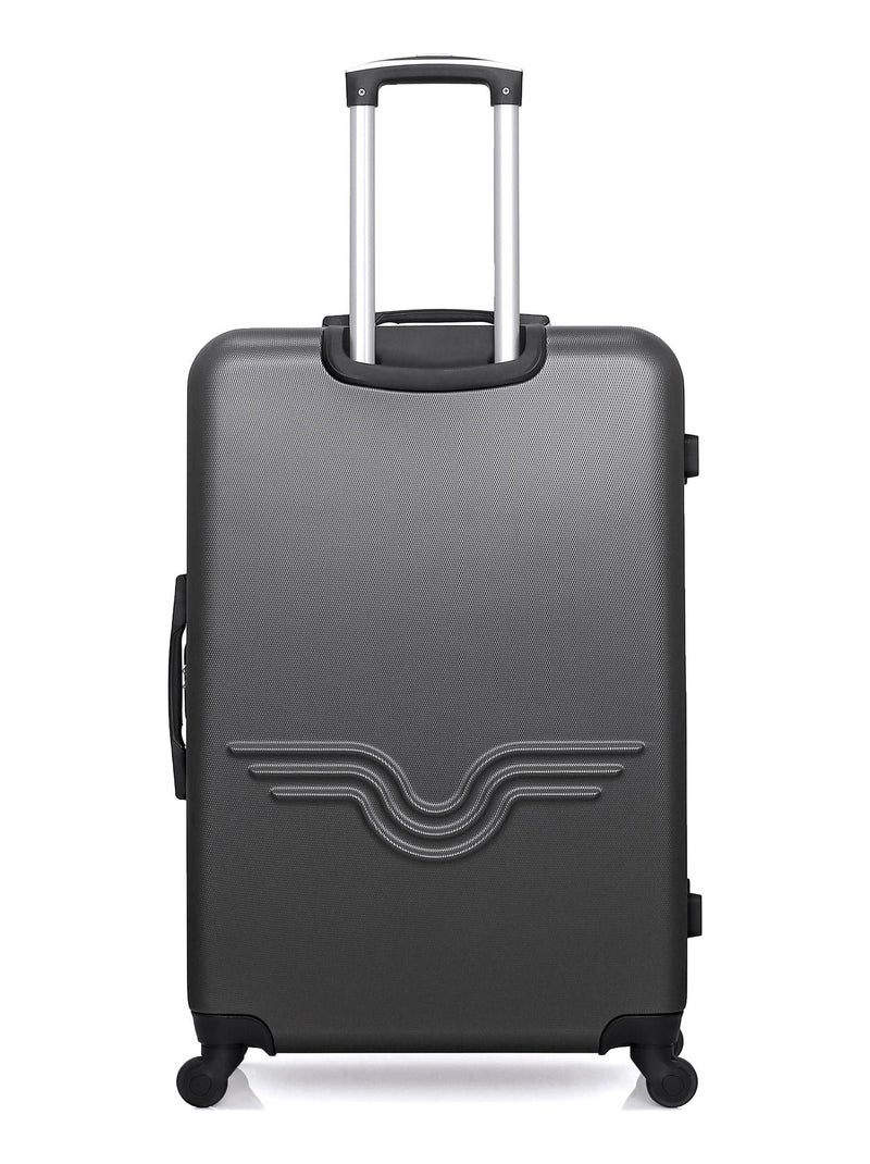 AMERICAN TRAVEL - Valise Grand Format BROOKLYN 75 cm 4 Roues Gris foncé - Kiabi