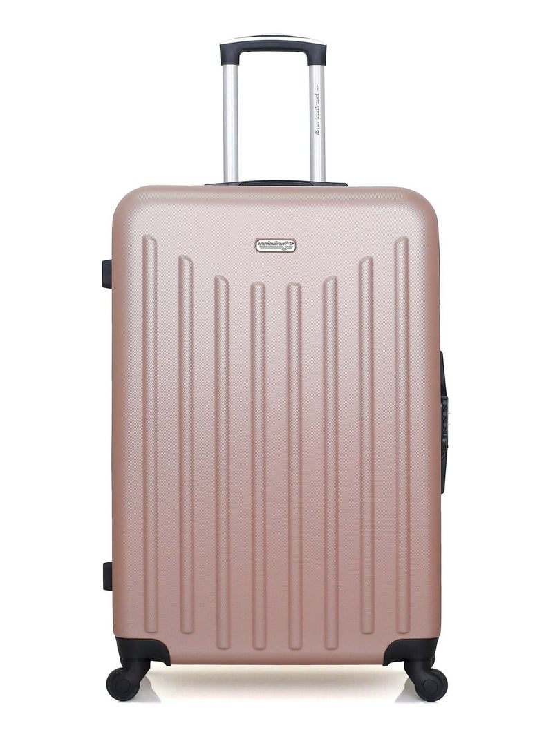 AMERICAN TRAVEL - Valise Grand Format BROOKLYN 75 cm 4 Roues Rose clair - Kiabi