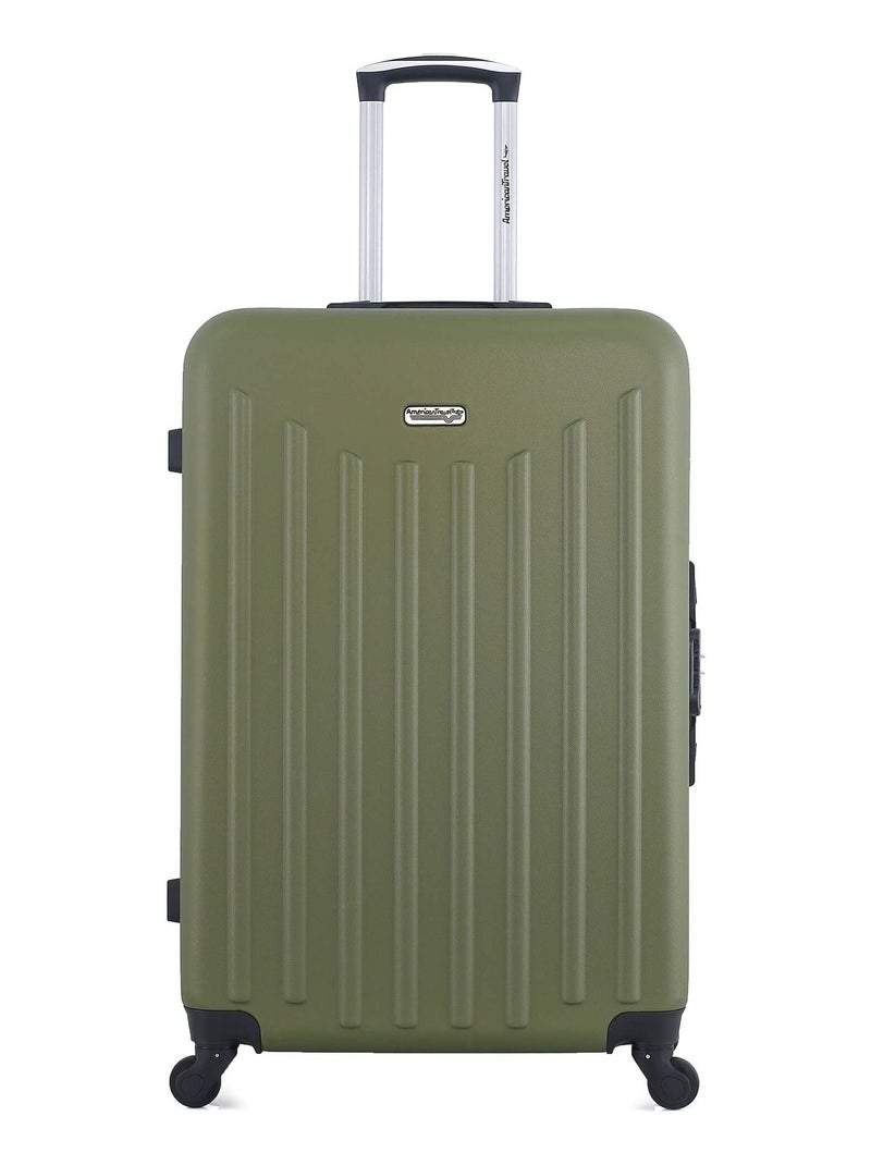 AMERICAN TRAVEL - Valise Grand Format BROOKLYN 75 cm 4 Roues Vert kaki - Kiabi