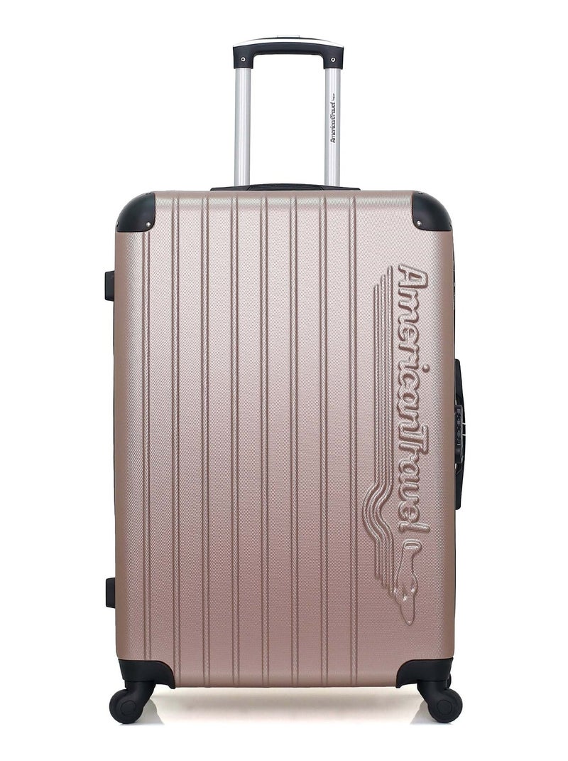 AMERICAN TRAVEL - Valise Grand Format BUDAPEST 75 cm 4 Roues Rose clair - Kiabi
