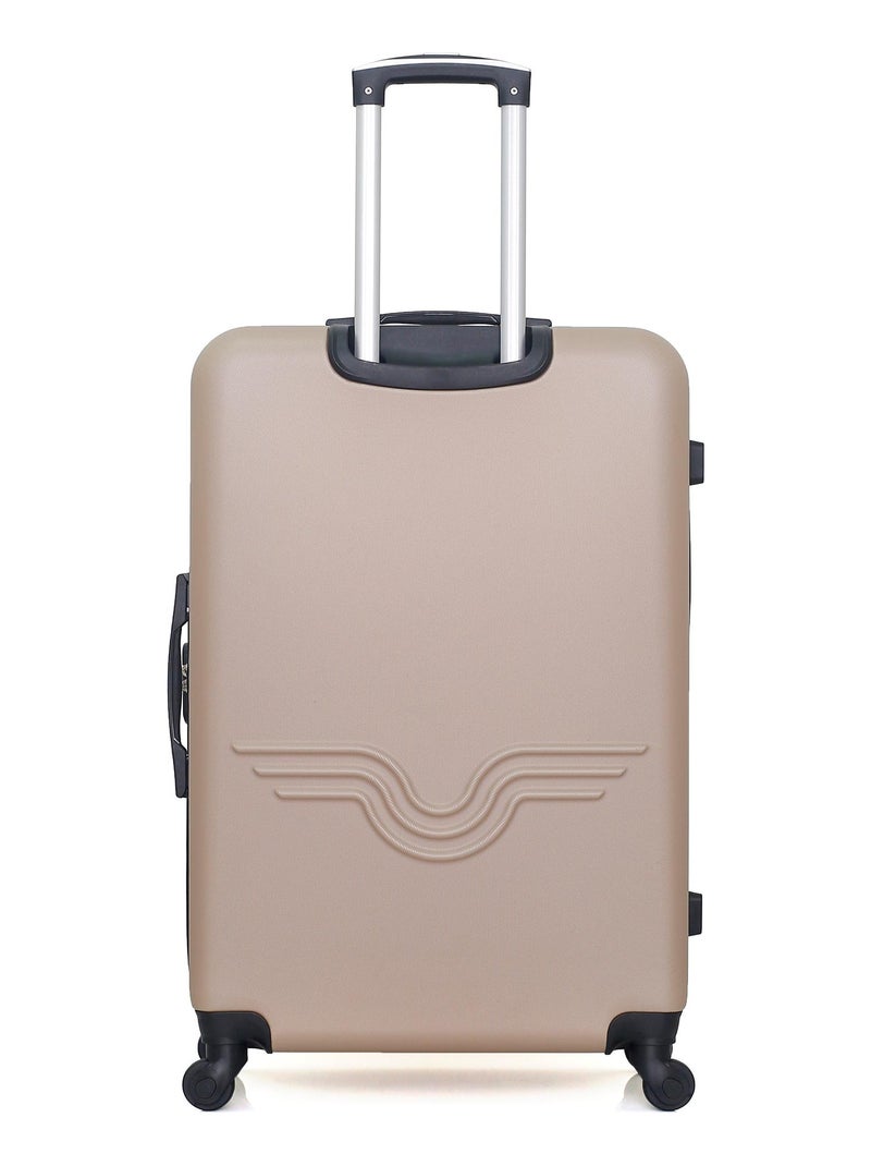 AMERICAN TRAVEL - Valise Grand Format CHELSEA 75 cm 4 Roues Beige - Kiabi