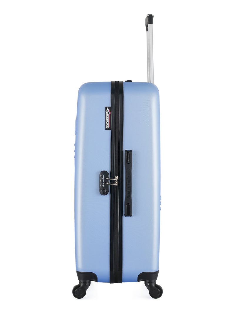 AMERICAN TRAVEL - Valise Grand Format CHELSEA 75 cm 4 Roues Bleu clair - Kiabi