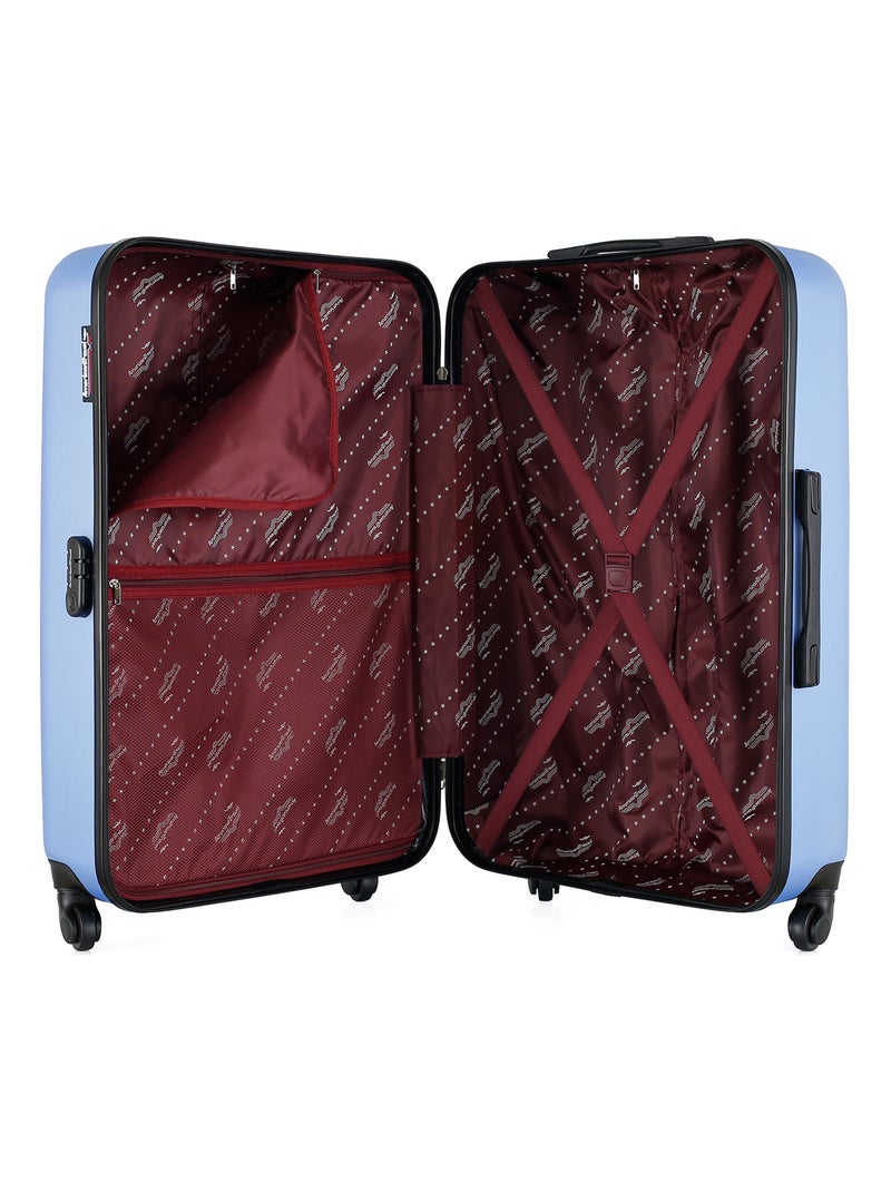 AMERICAN TRAVEL - Valise Grand Format CHELSEA 75 cm 4 Roues Bleu clair - Kiabi