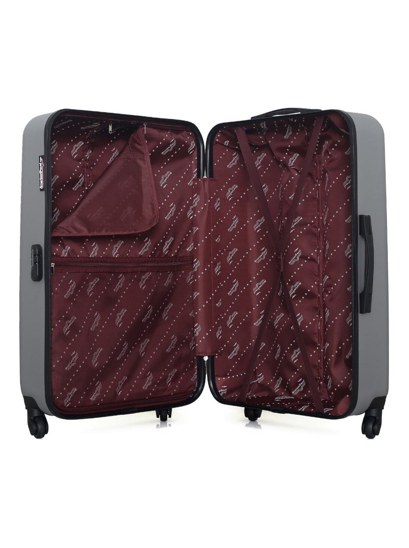 AMERICAN TRAVEL - Valise Grand Format CHELSEA 75 cm 4 Roues Gris - Kiabi