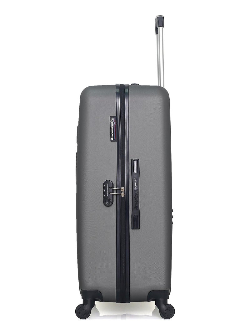 AMERICAN TRAVEL - Valise Grand Format CHELSEA 75 cm 4 Roues Gris foncé - Kiabi