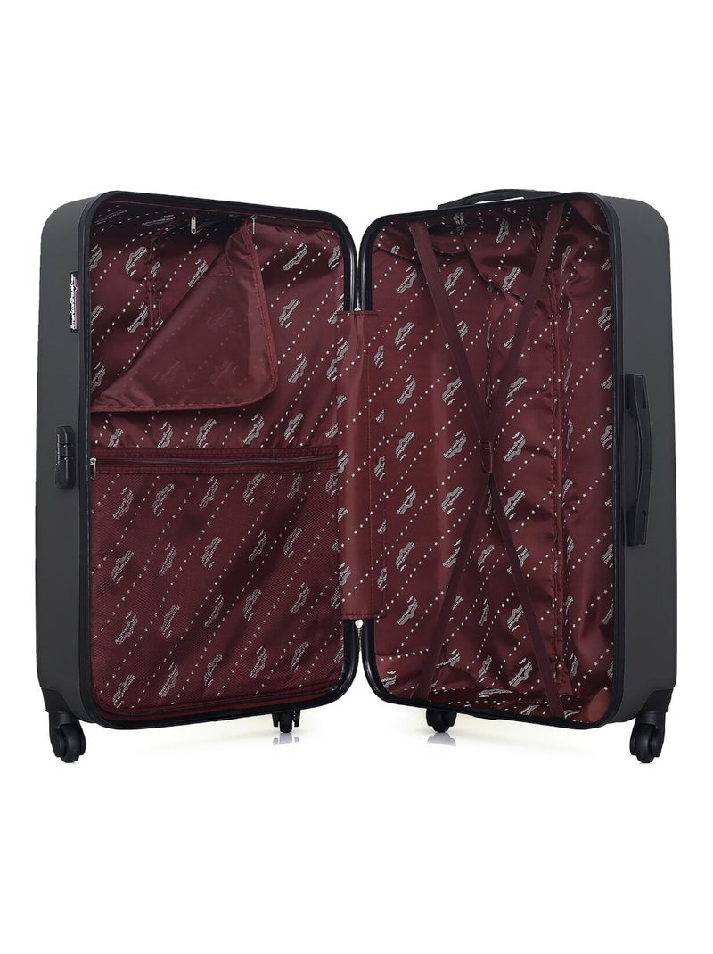 AMERICAN TRAVEL - Valise Grand Format CHELSEA 75 cm 4 Roues Gris foncé - Kiabi